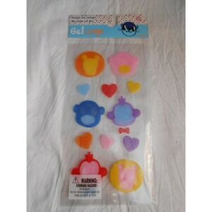 NEW Monkeys Lions Bears Window Gel Clings Decorations 20 pcs Hearts‎ Valentines!